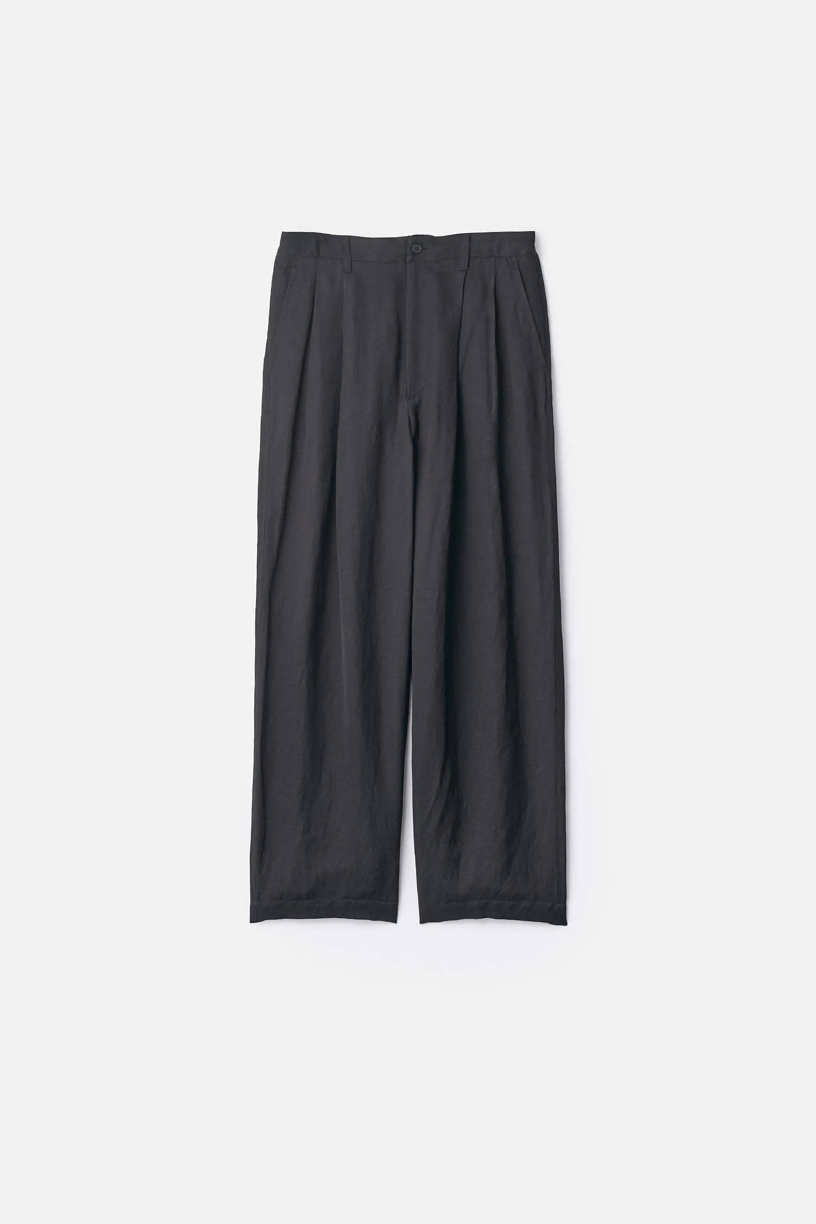 VIS/LI BRIGHT TWILL WIDE EASY TROUSERS sold by ssstein