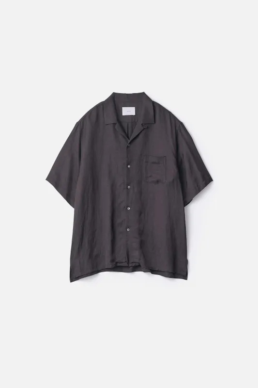 VIS/LI BRIGHT TWILL OPEN COLLAR SS SHIRT made by ssstein
