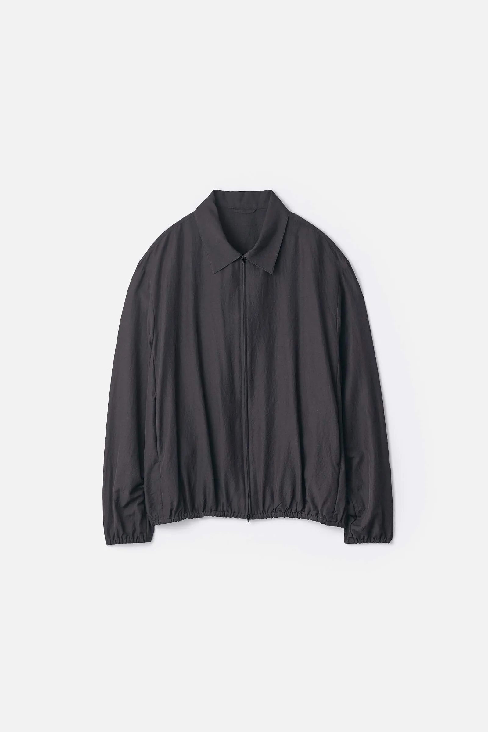 WOOL SILK COLLARED ZIP JACKET sold by ssstein