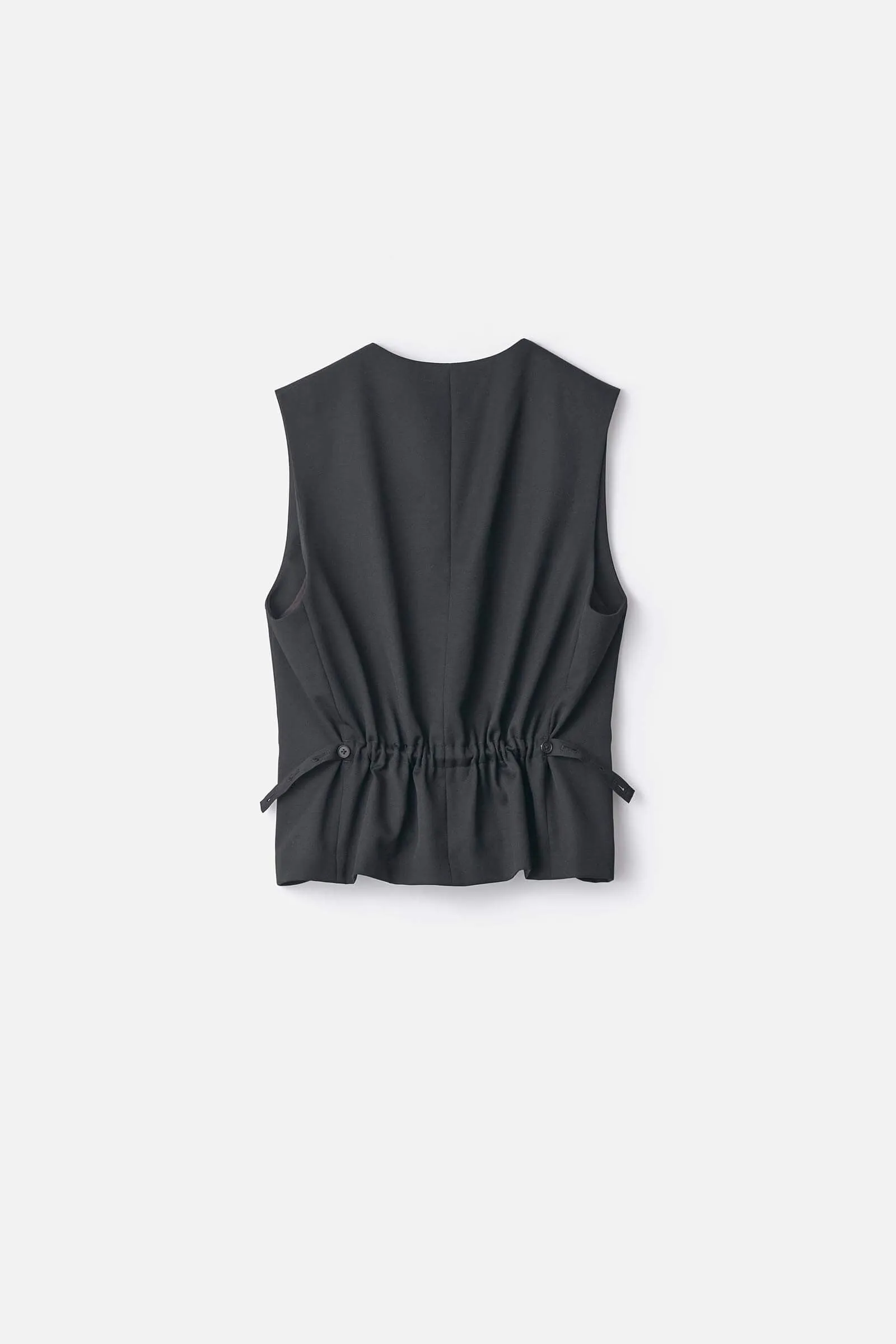 WOOL GABARDINE BELTED VEST sold by ssstein product image thumbnail 4