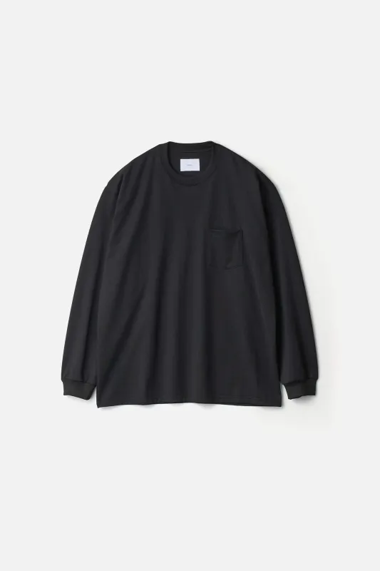 SUPIMA COTTON OVERSIZED LONG SLEEVE POCKET TEE made by ssstein