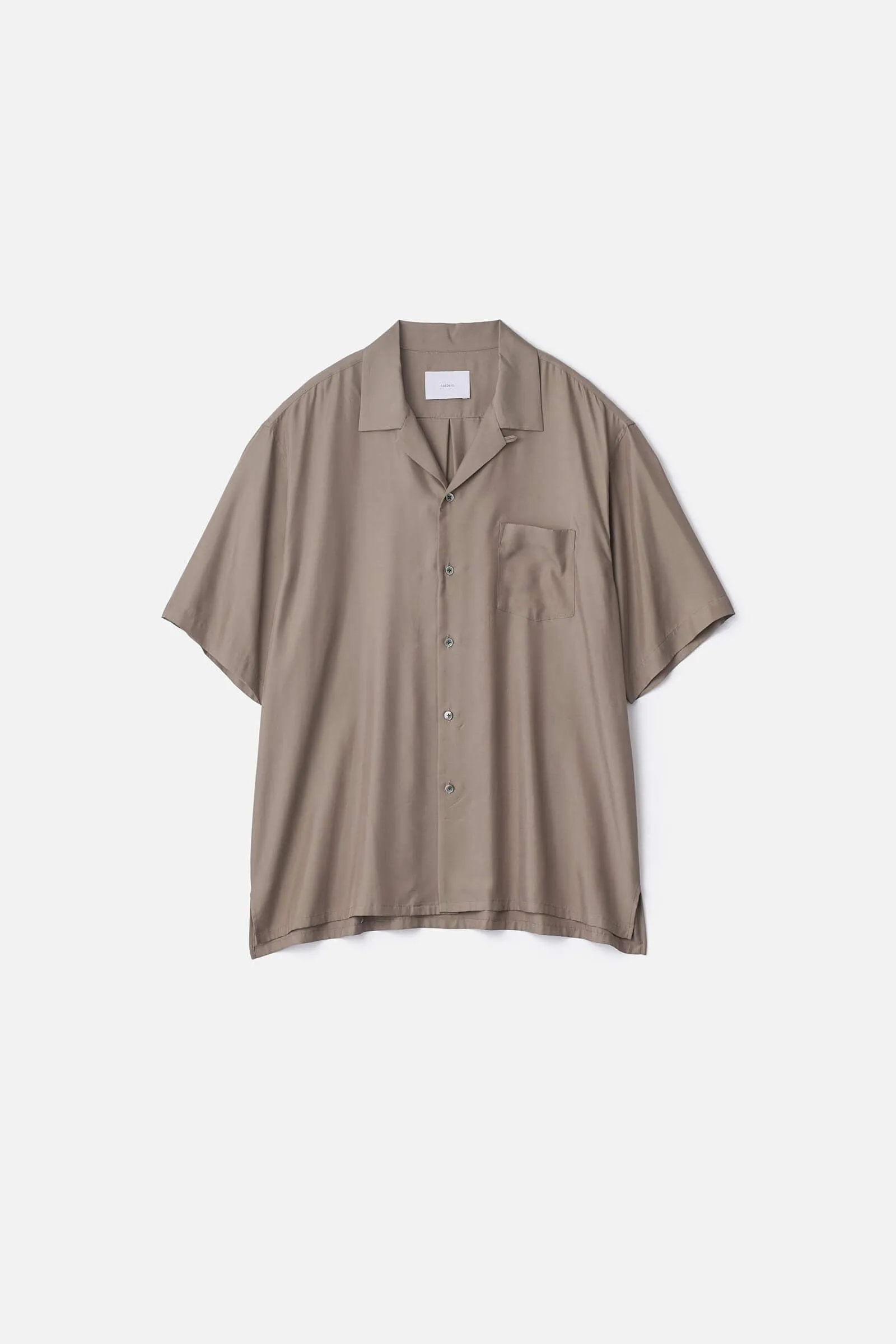 CUPRO TWILL OVERSIZED OPEN COLLAR SS SHIRT sold by ssstein product image thumbnail 2
