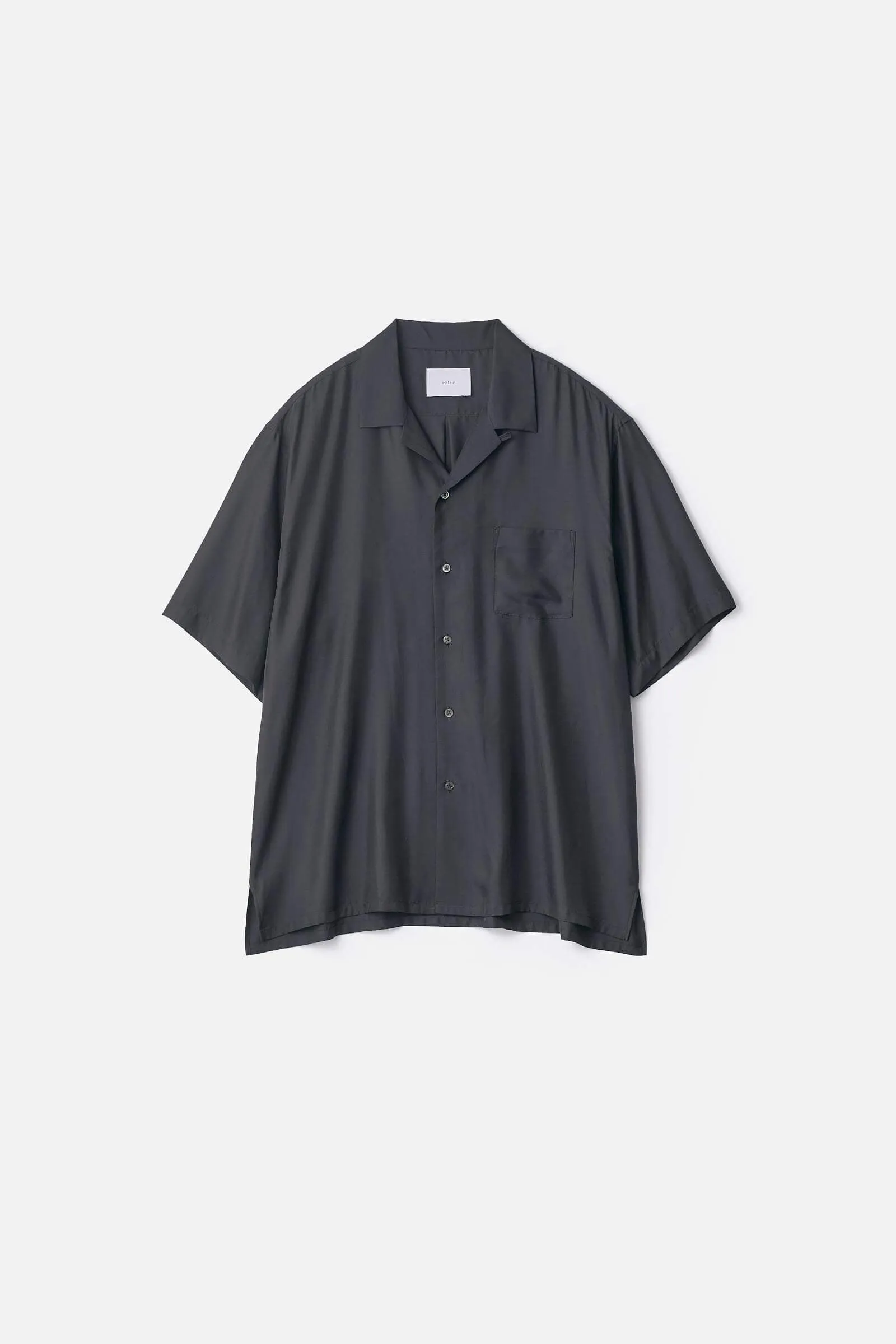 CUPRO TWILL OVERSIZED OPEN COLLAR SS SHIRT sold by ssstein product image thumbnail 3