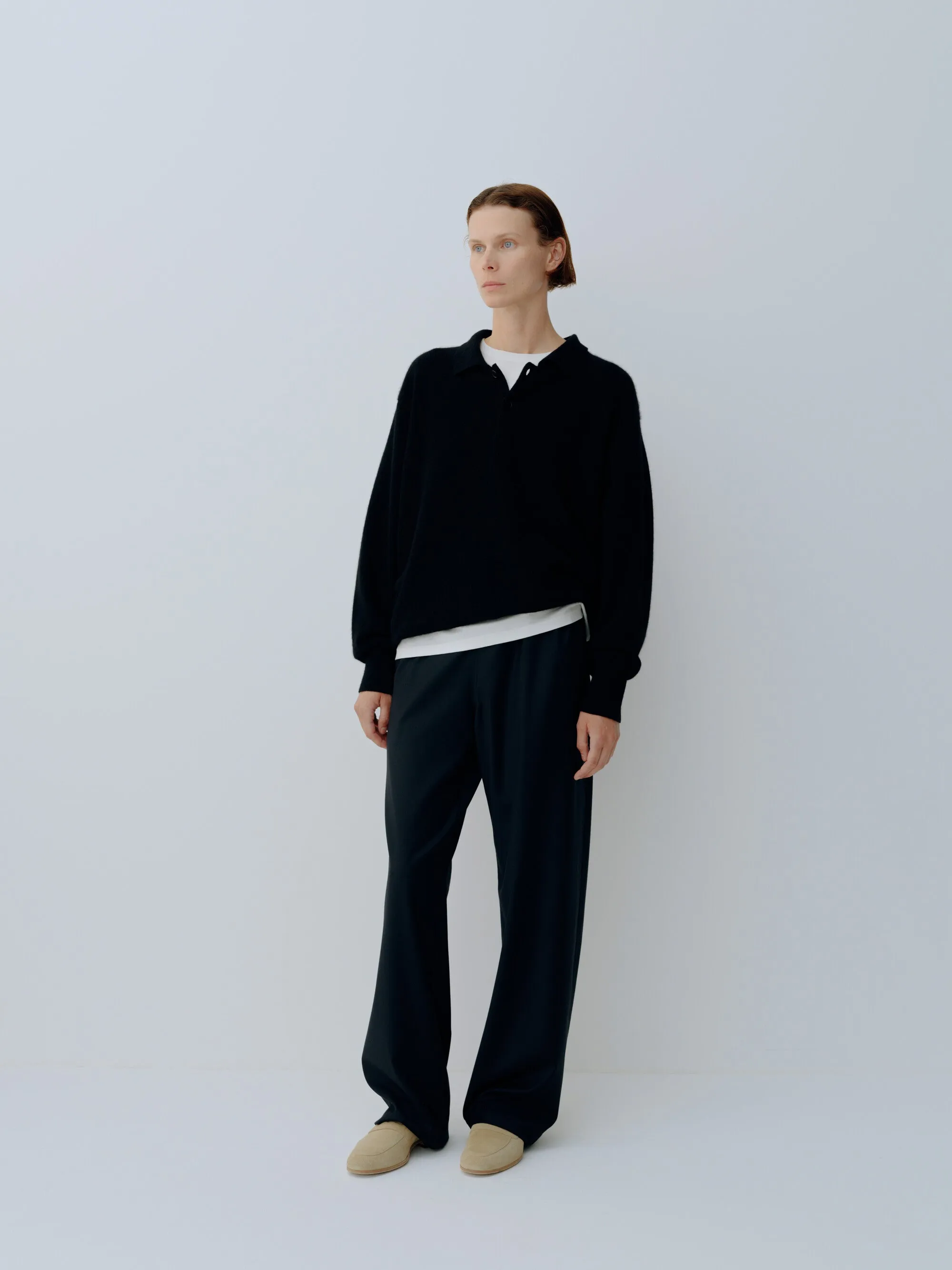 WOOL SILK DRAWSTRING EASY PANTS sold by ssstein product image thumbnail 5