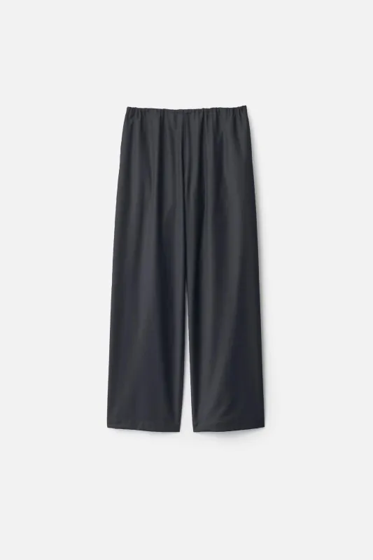 WOOL SILK DRAWSTRING EASY PANTS made by ssstein