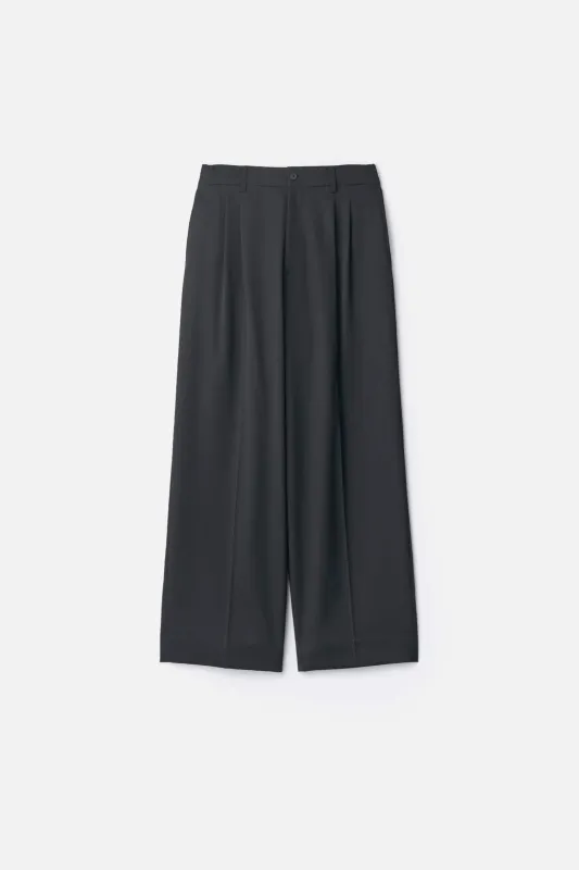 EASY LONG WIDE TROUSERS made by ssstein
