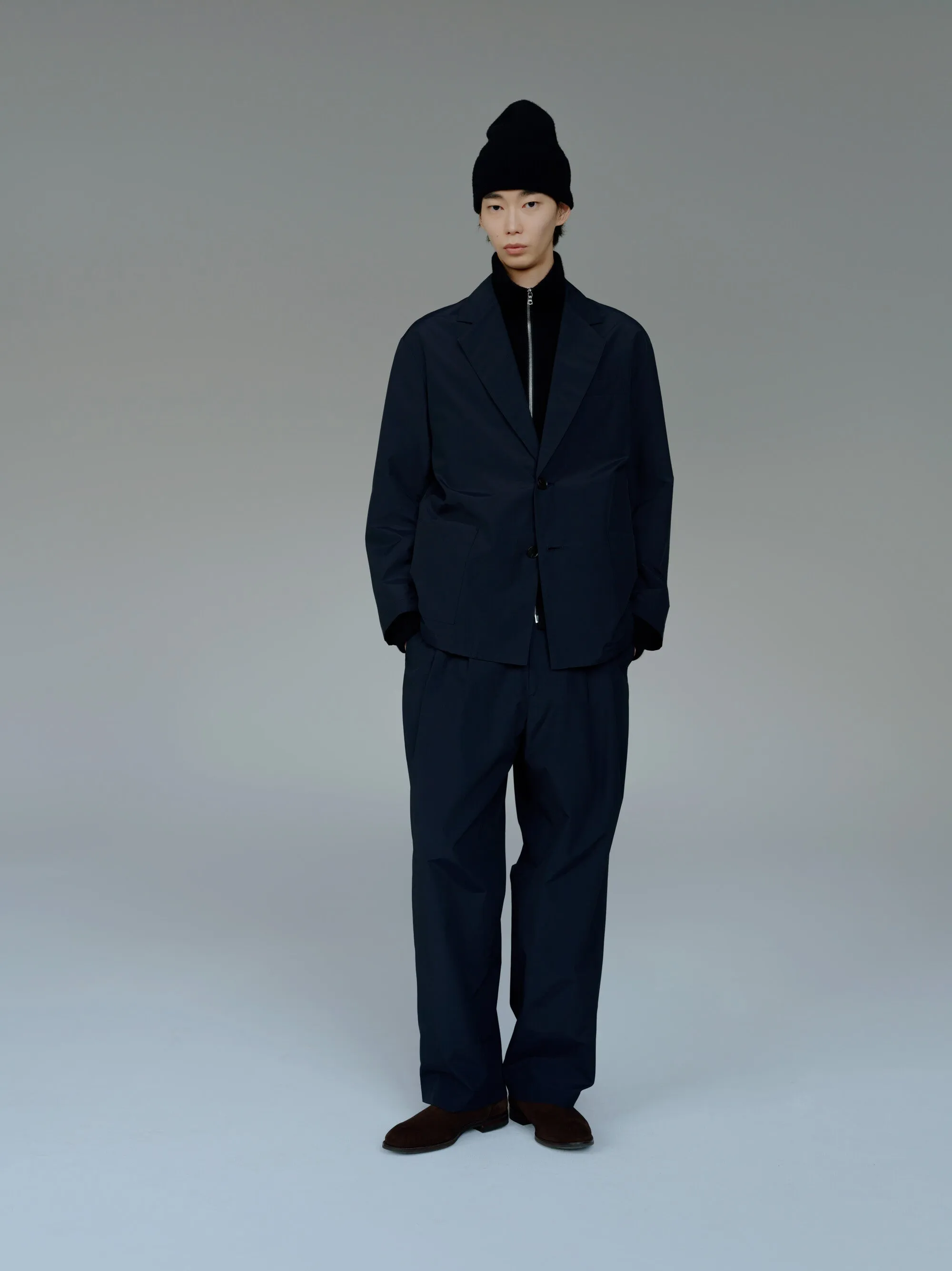 COTTON NYLON EASY SINGLE BREASTED JACKET sold by ssstein product image thumbnail 4