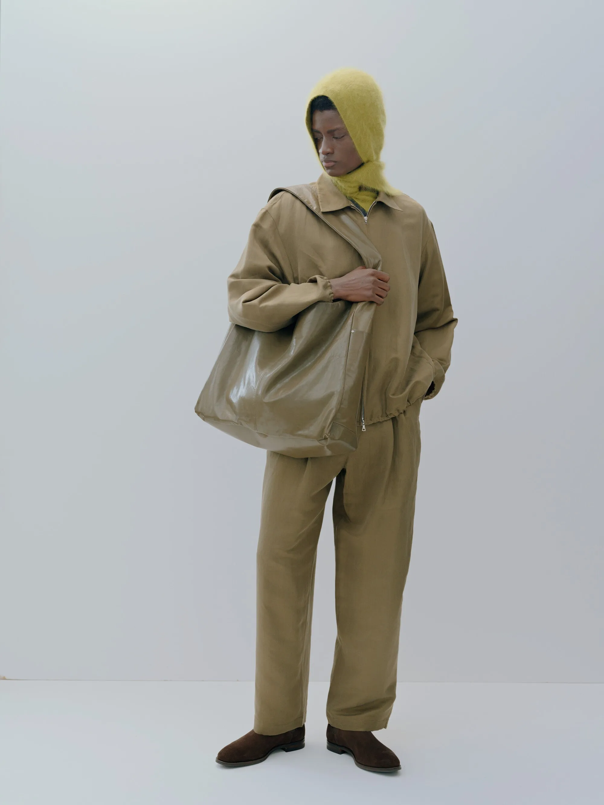 SILK LINEN TWILL LIGHT ZIP JACKET sold by ssstein product image thumbnail 5