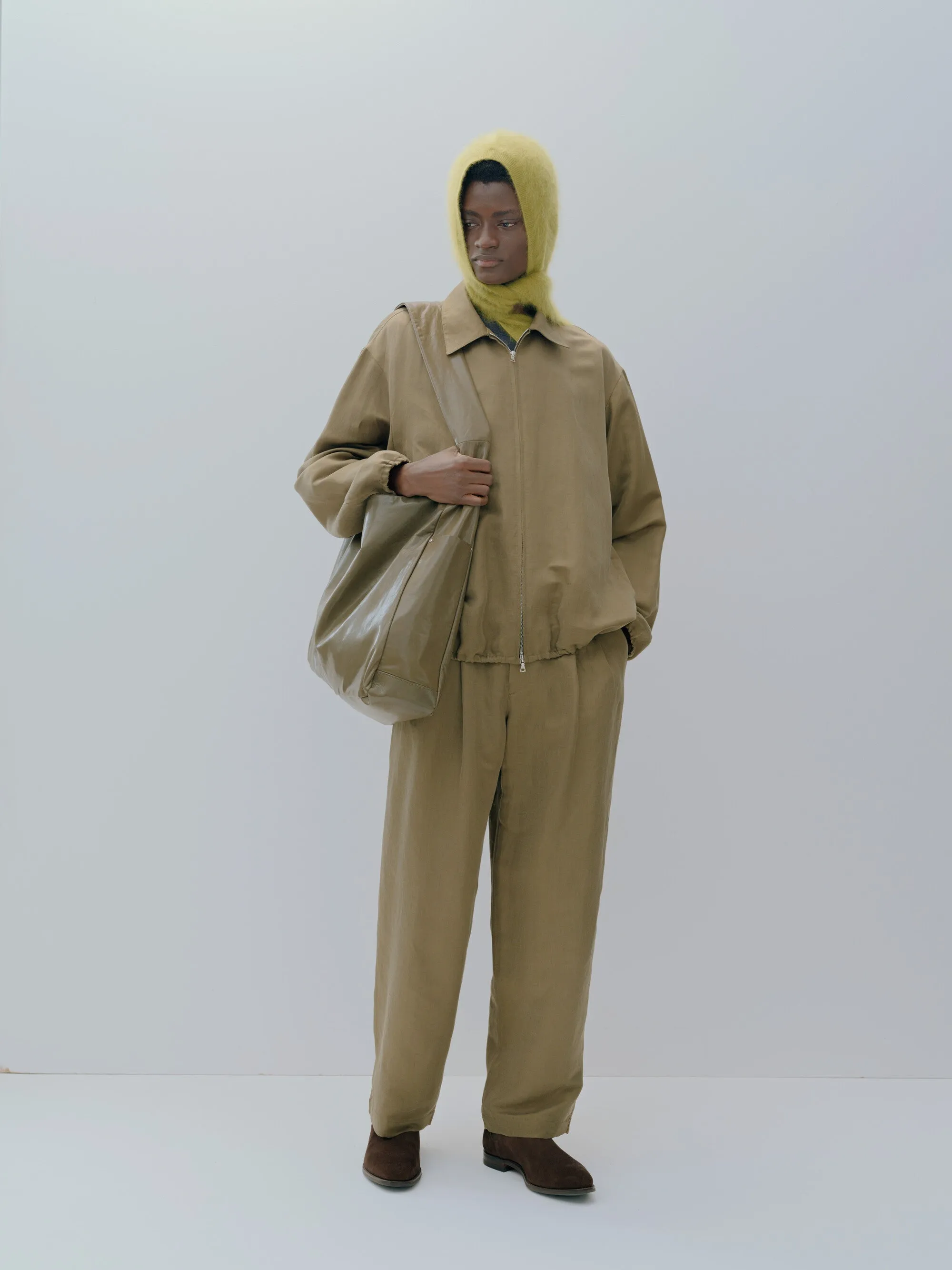 SILK LINEN TWILL LIGHT ZIP JACKET sold by ssstein product image thumbnail 4