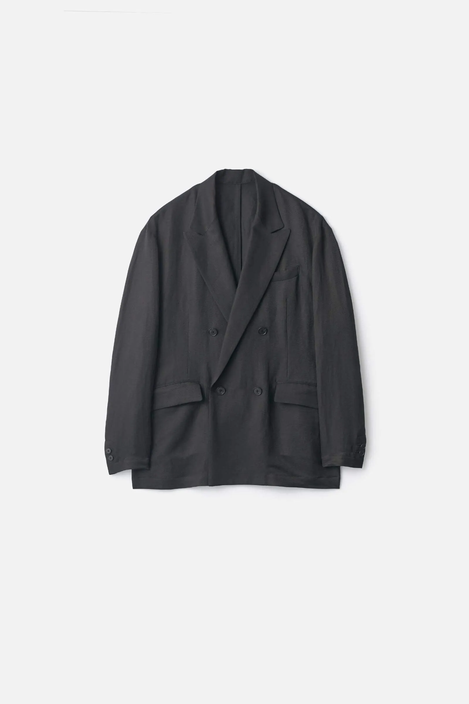 SILK LINEN TWILL DOUBLE BREASTED BLAZER sold by ssstein
