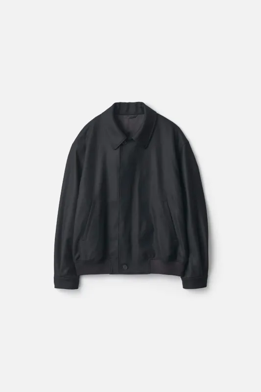 COMPRESSED FLANNEL BUTTON FLY SHORT JACKET made by ssstein