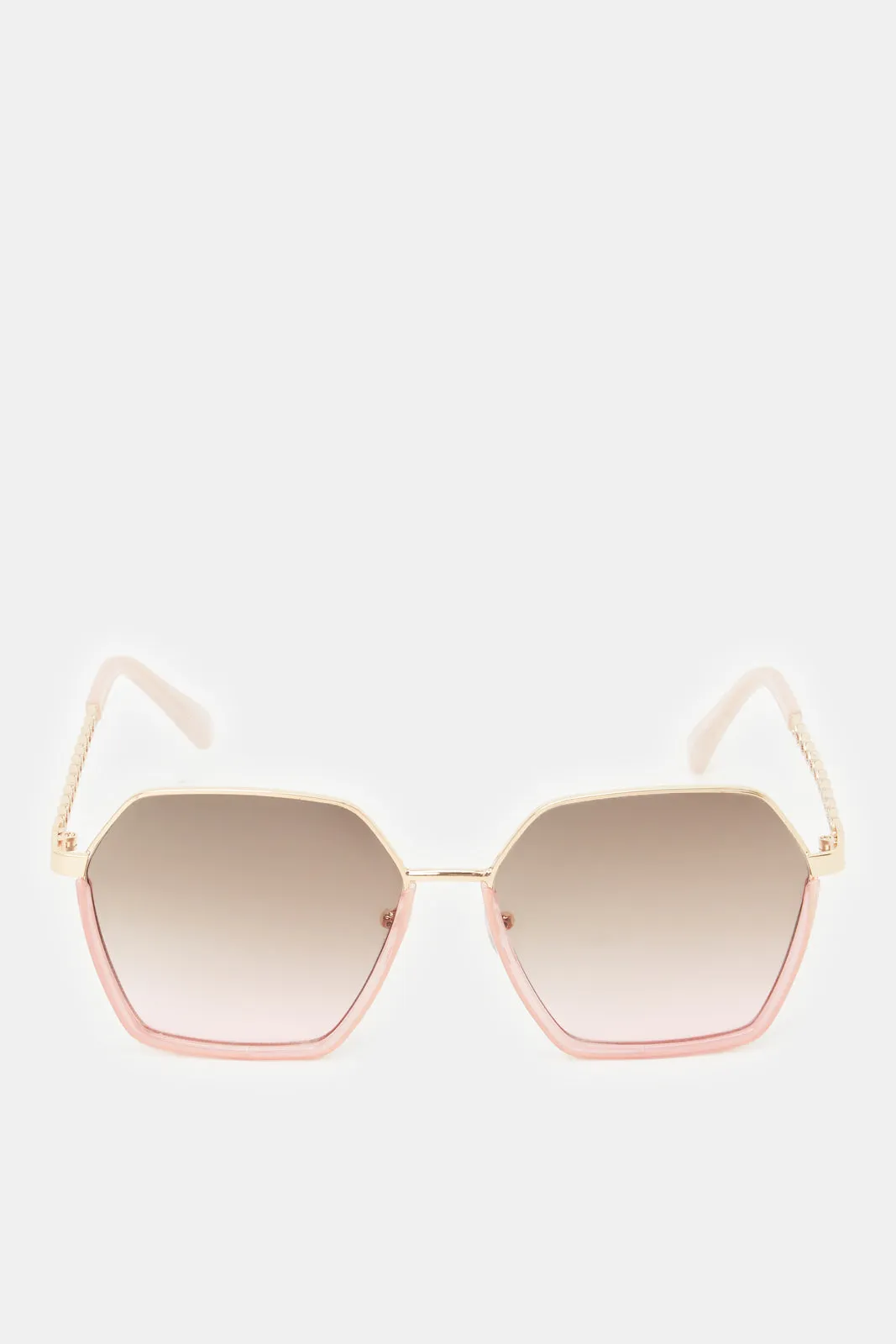 Women Gold Metal Oversized Sunglasses sold by Redtag