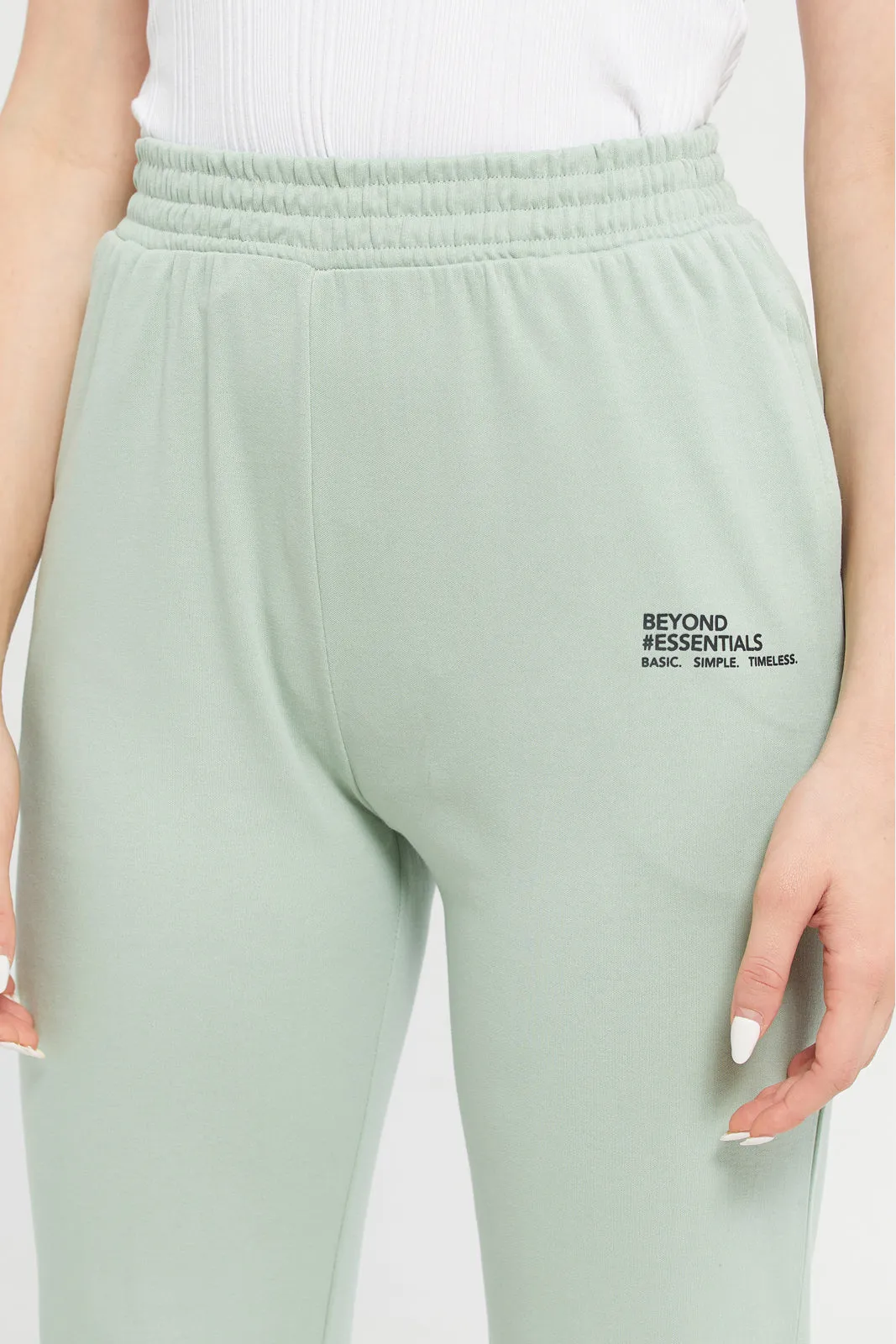 Women Mint Printed Joggers sold by Redtag product image thumbnail 4