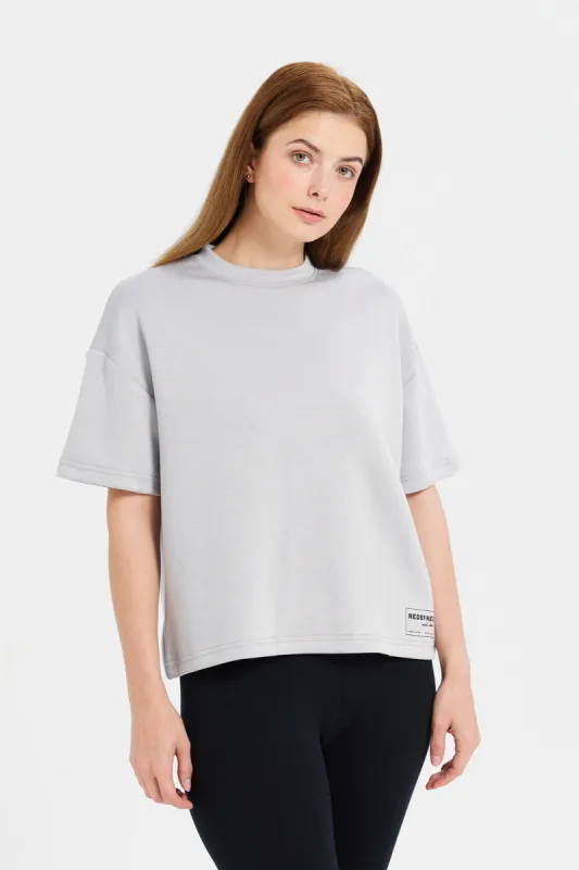 Woman Ecru Active Redefined T-Shirt sold by Redtag