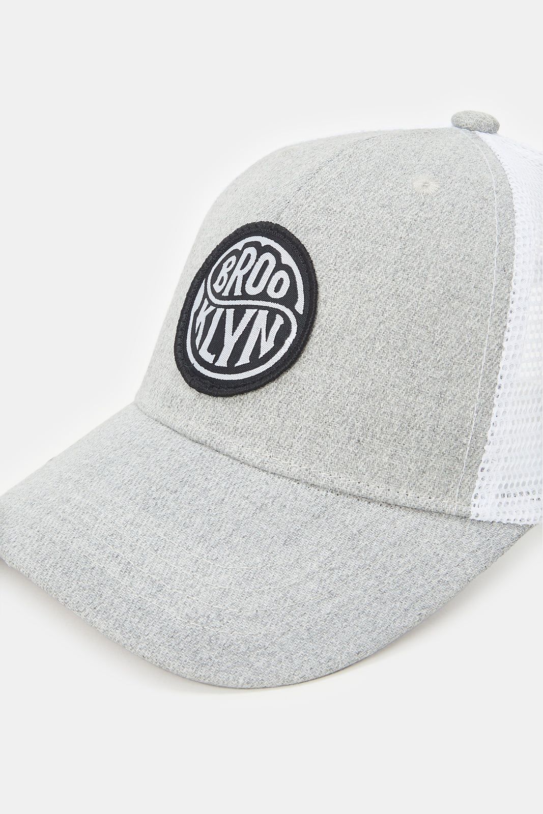 Men Grey And White Cap With Rubber Patch sold by Redtag product image thumbnail 2