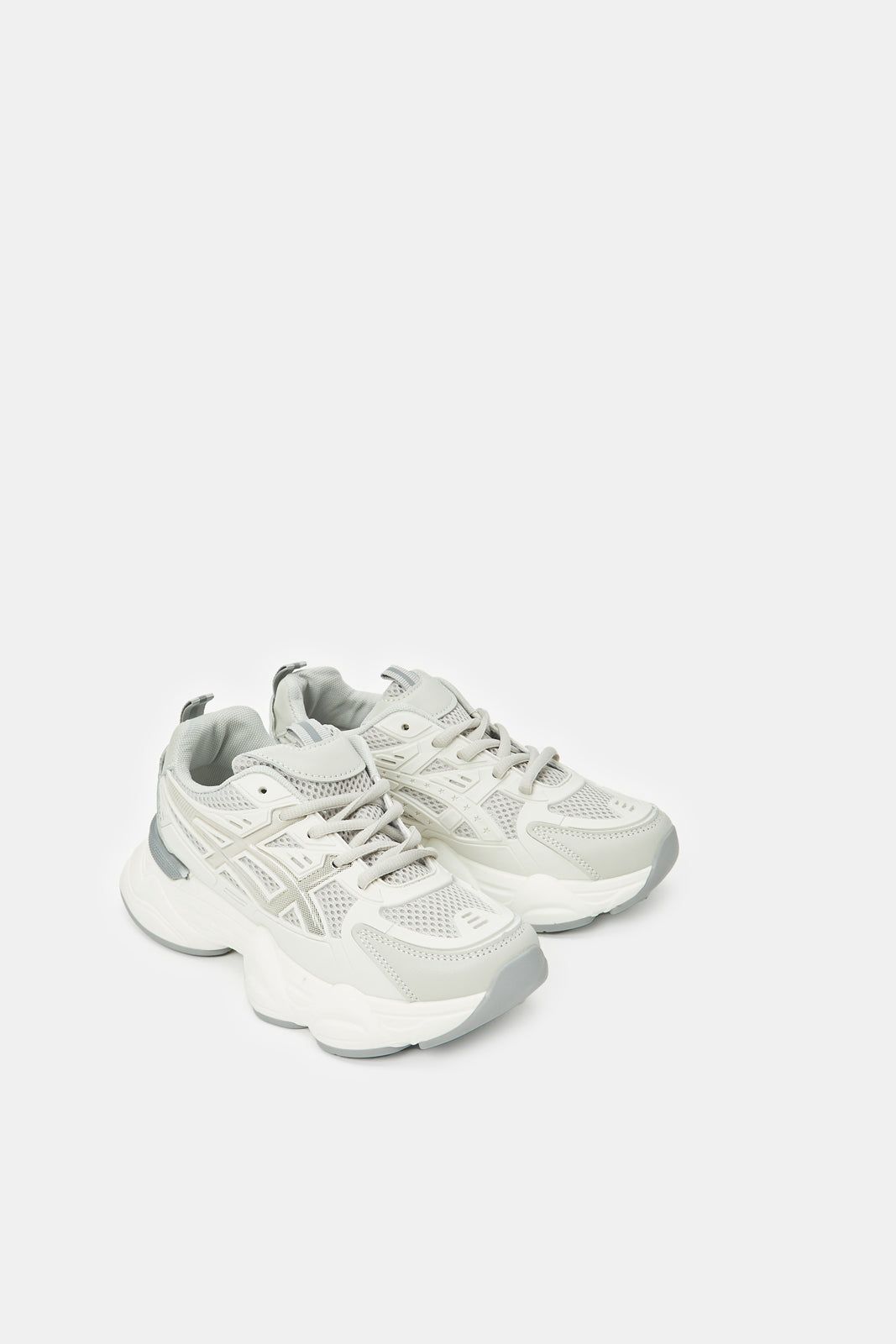 Women Grey Natural Sporty Lace Up Sneakers sold by Redtag product image thumbnail 2
