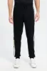 Men Black Joggers With Tape Sides Application sold by Redtag