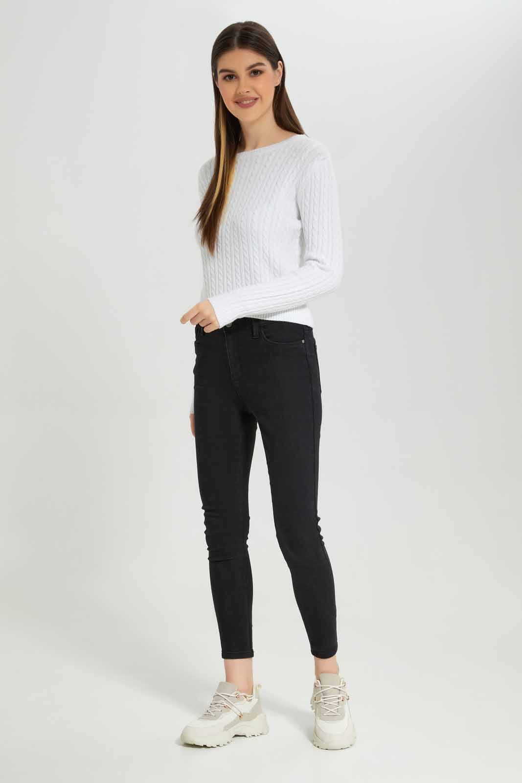 Women Ivory Knitted Pullover sold by Redtag product image thumbnail 2