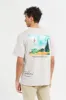 Men Ecru Printed T-Shirt sold by Redtag