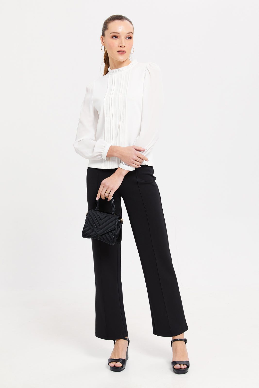 Women Ivory Pleated Top sold by Redtag product image thumbnail 2