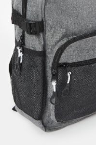 Men Grey And Black Printed Backpack sold by Redtag