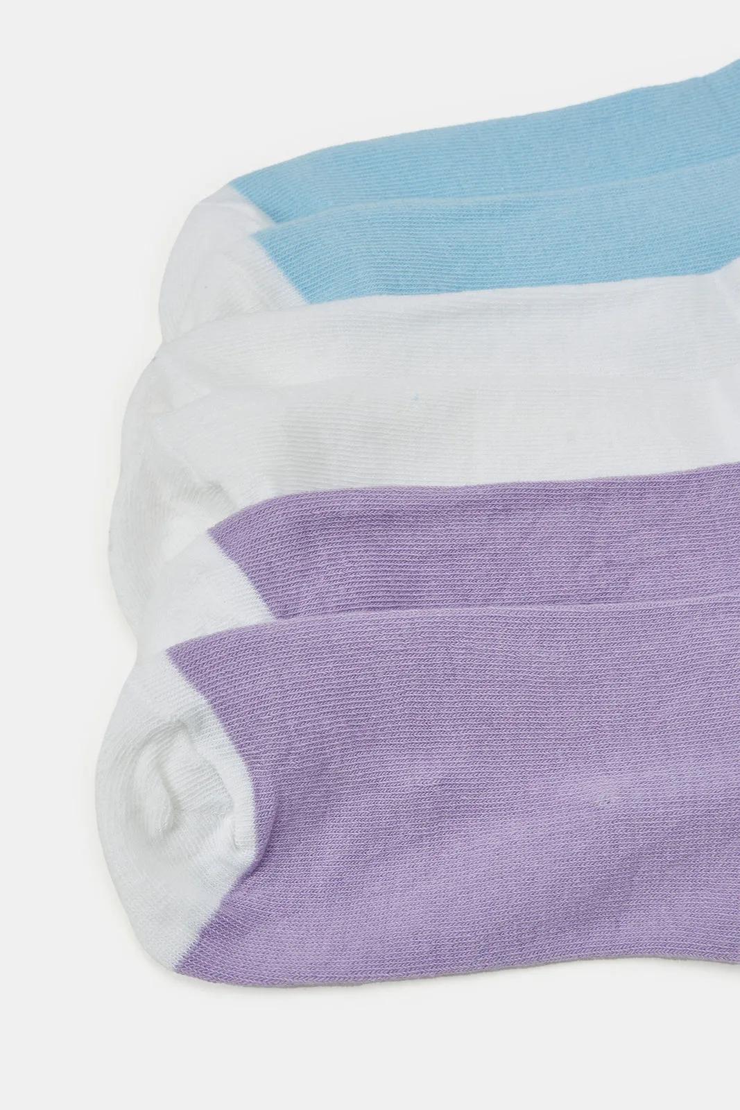 Women Assorted Crew Length Socks (3 Pairs) sold by Redtag product image thumbnail 3