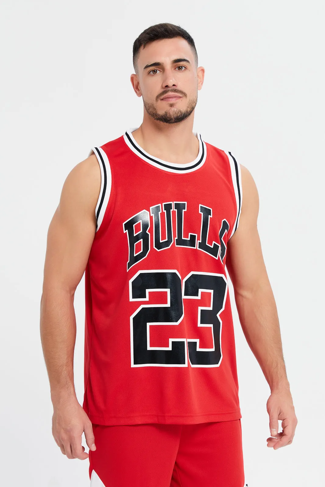 Men Red Sleeveless Active Set (2 Piece) sold by Redtag product image thumbnail 2