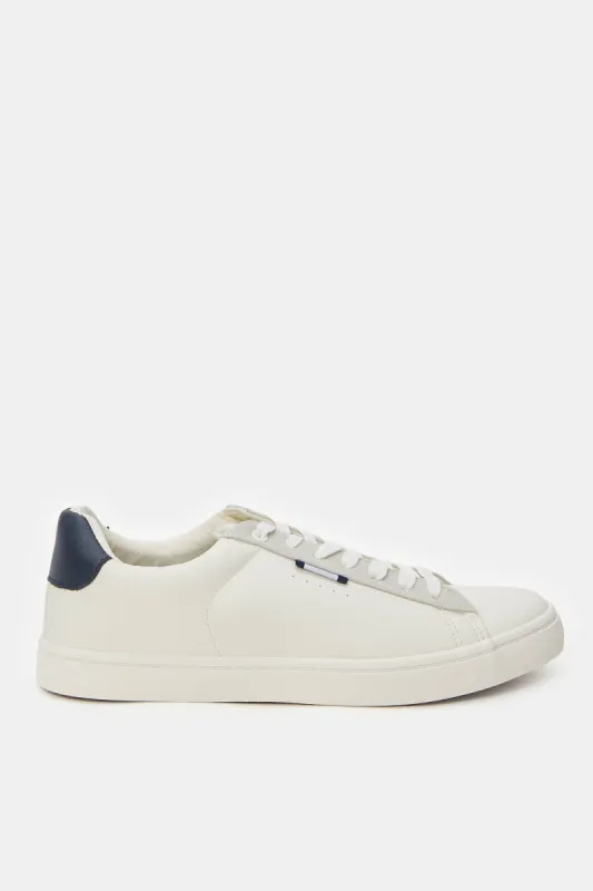 Men Cream Material Block Sneaker sold by Redtag
