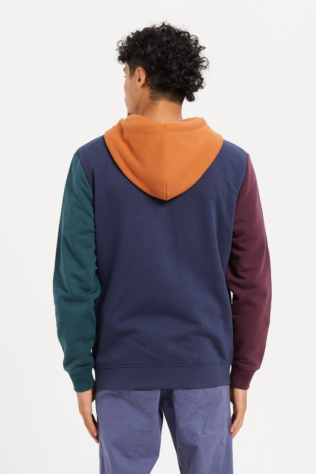 Men Multicolour Hooded Sweatshirt sold by Redtag product image thumbnail 3