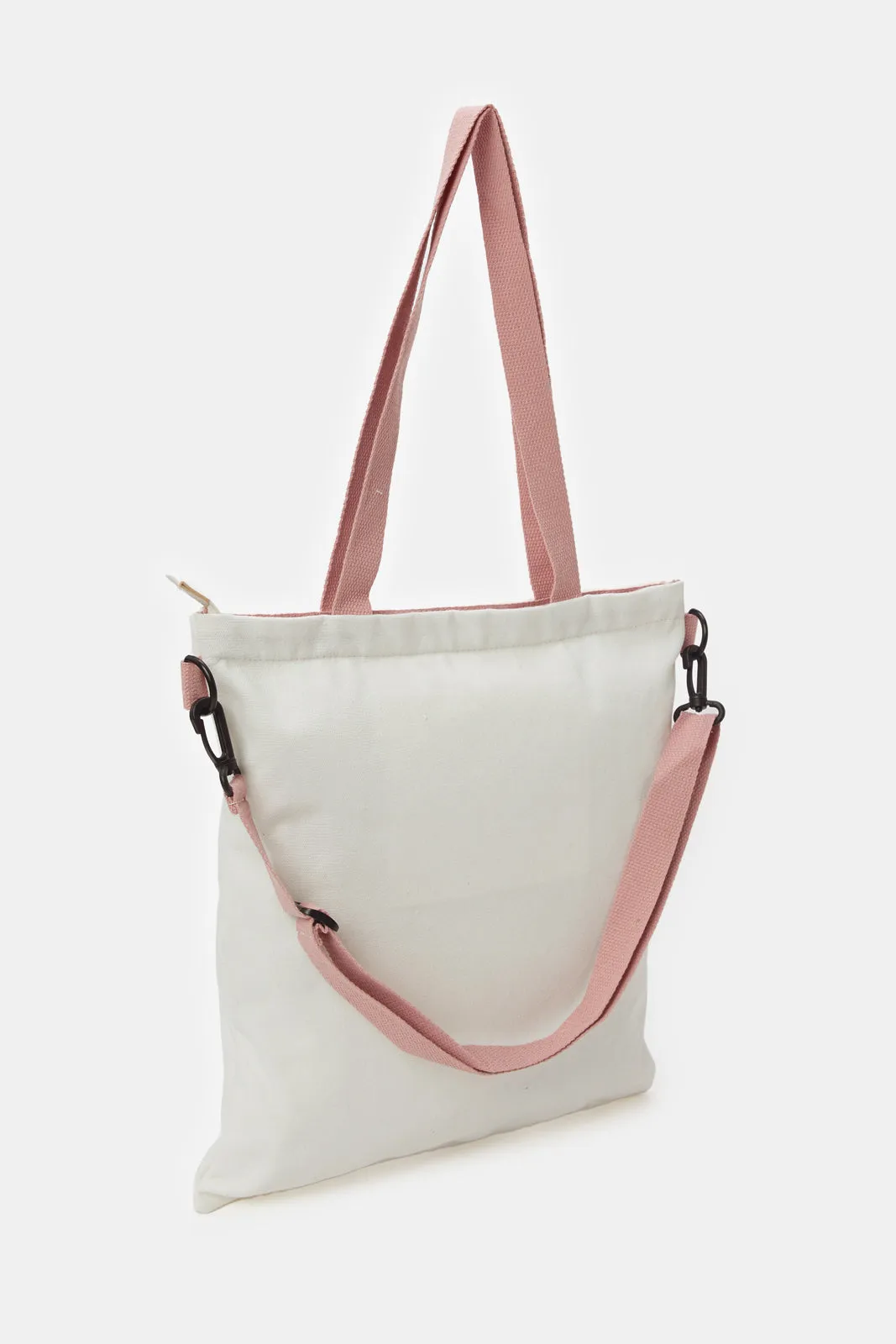 Women White Print Shopper sold by Redtag product image thumbnail 2