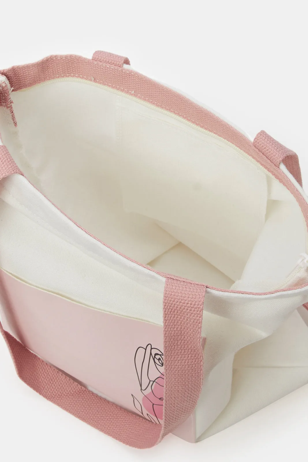 Women White Print Shopper sold by Redtag product image thumbnail 4