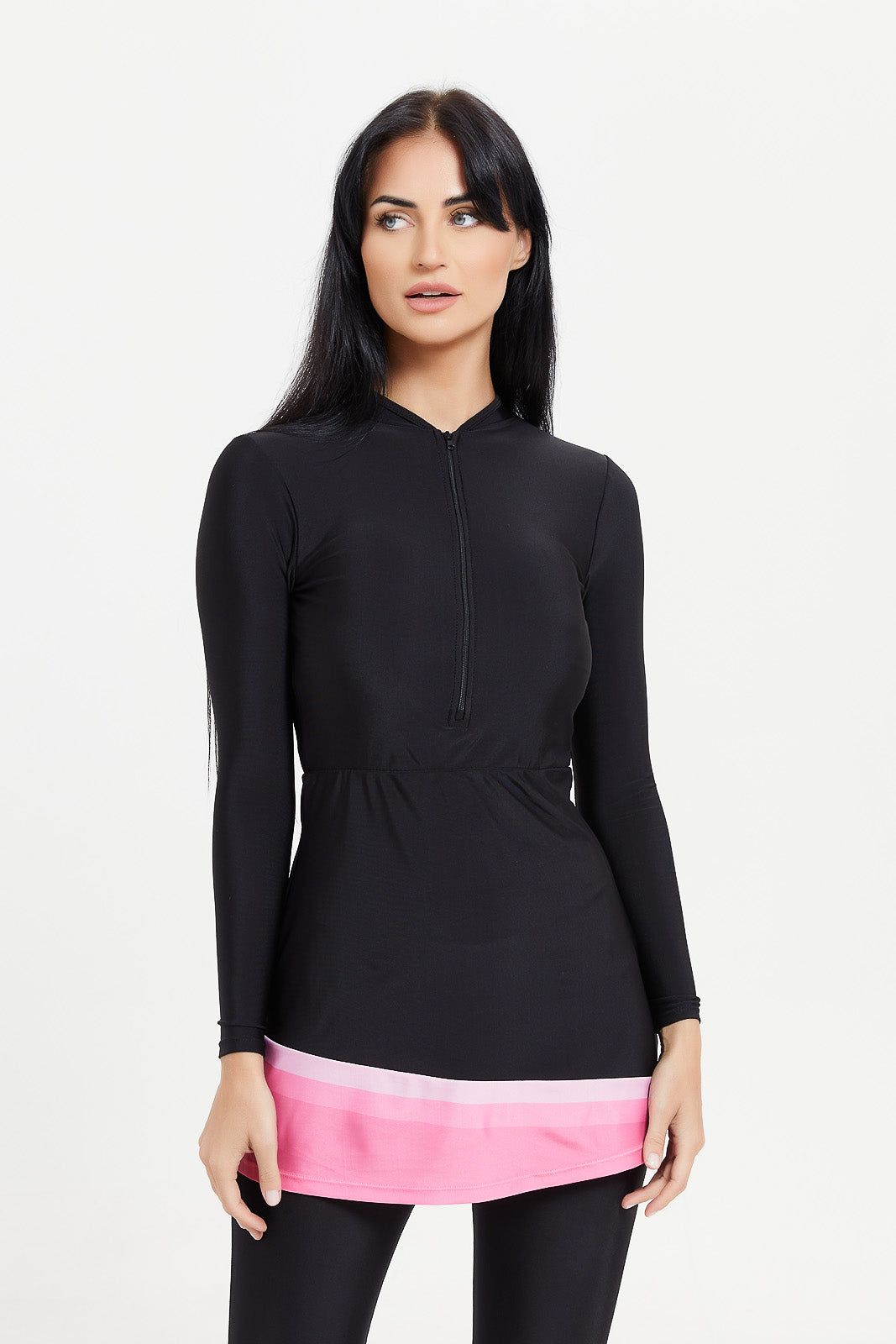 Women Black Swim Burkini Set (2 Piece) sold by Redtag product image thumbnail 2