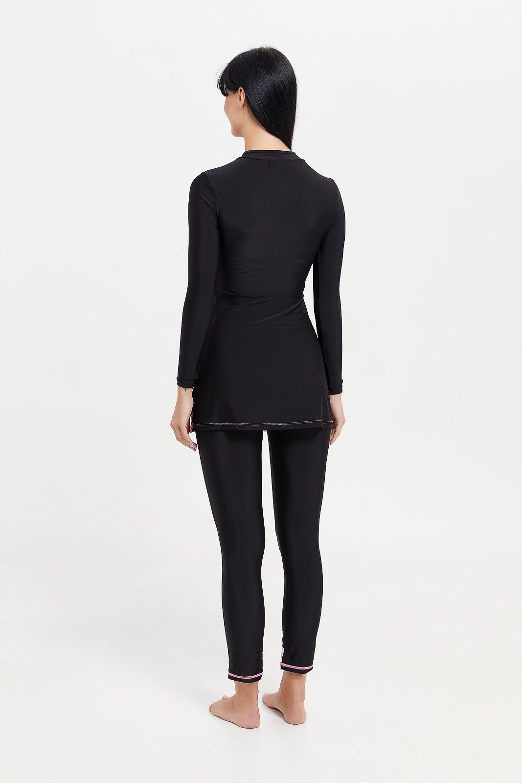 Women Black Swim Burkini Set (2 Piece) sold by Redtag product image thumbnail 4