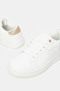 Women White Embroidered Lace Up Sneaker sold by Redtag
