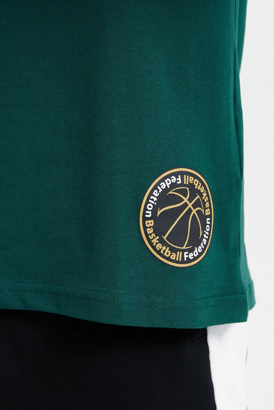 Men Green Printed Active T-Shirt sold by Redtag product image thumbnail 5