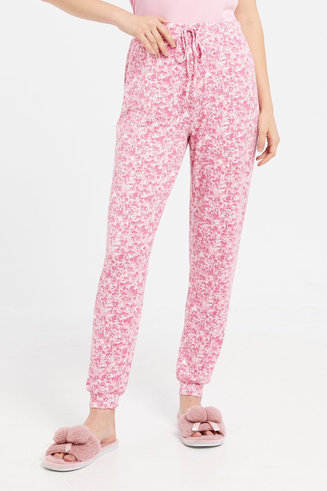 Women Pink Printed Pyjama Set (2 Piece) sold by Redtag product image thumbnail 3