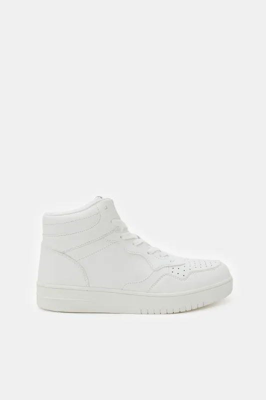 Women White High-Top Sneakers sold by Redtag