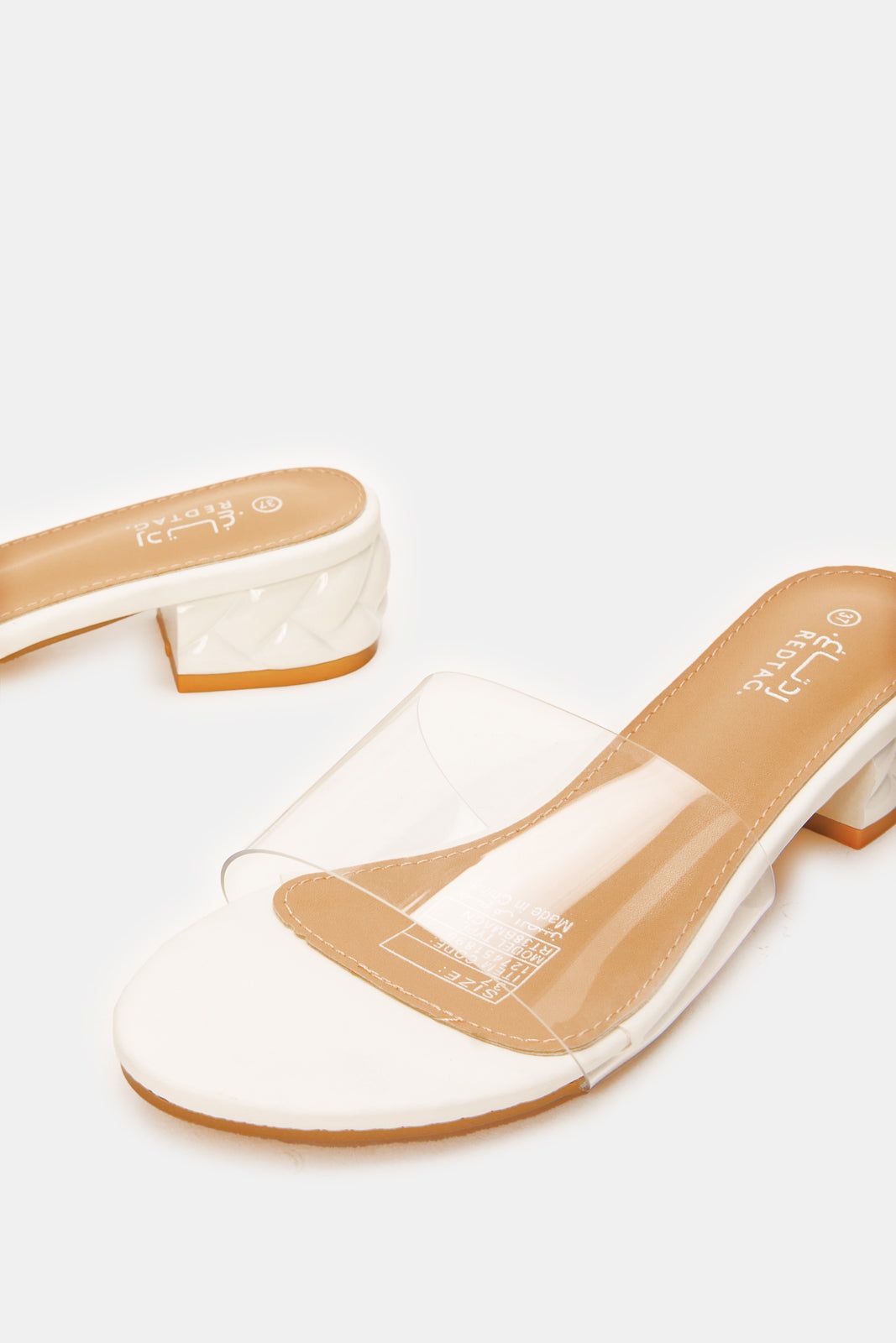 Womens White Vinyl Mule sold by Redtag product image thumbnail 3