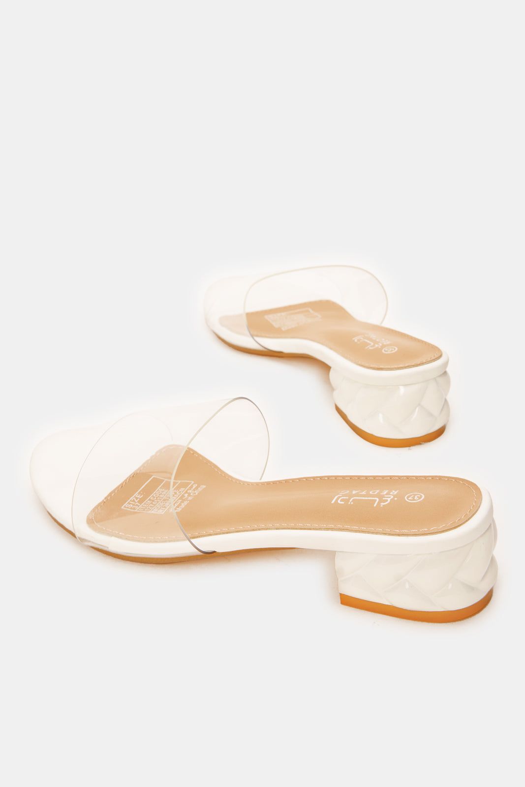 Womens White Vinyl Mule sold by Redtag product image thumbnail 4