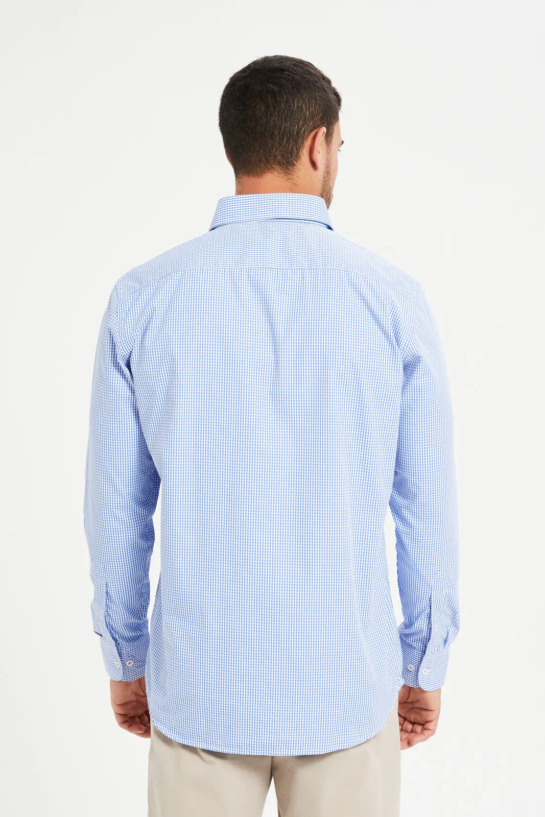 Men Blue Collared Formal Shirt sold by Redtag product image thumbnail 3