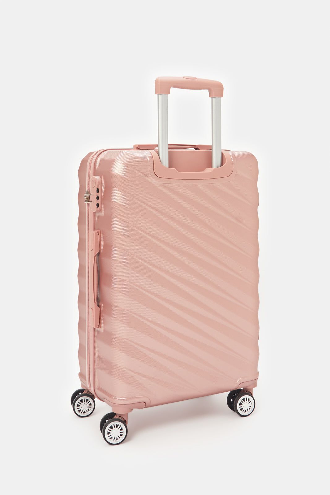 Pink Textured Trolley Luggage (24 Inch) sold by Redtag product image thumbnail 2