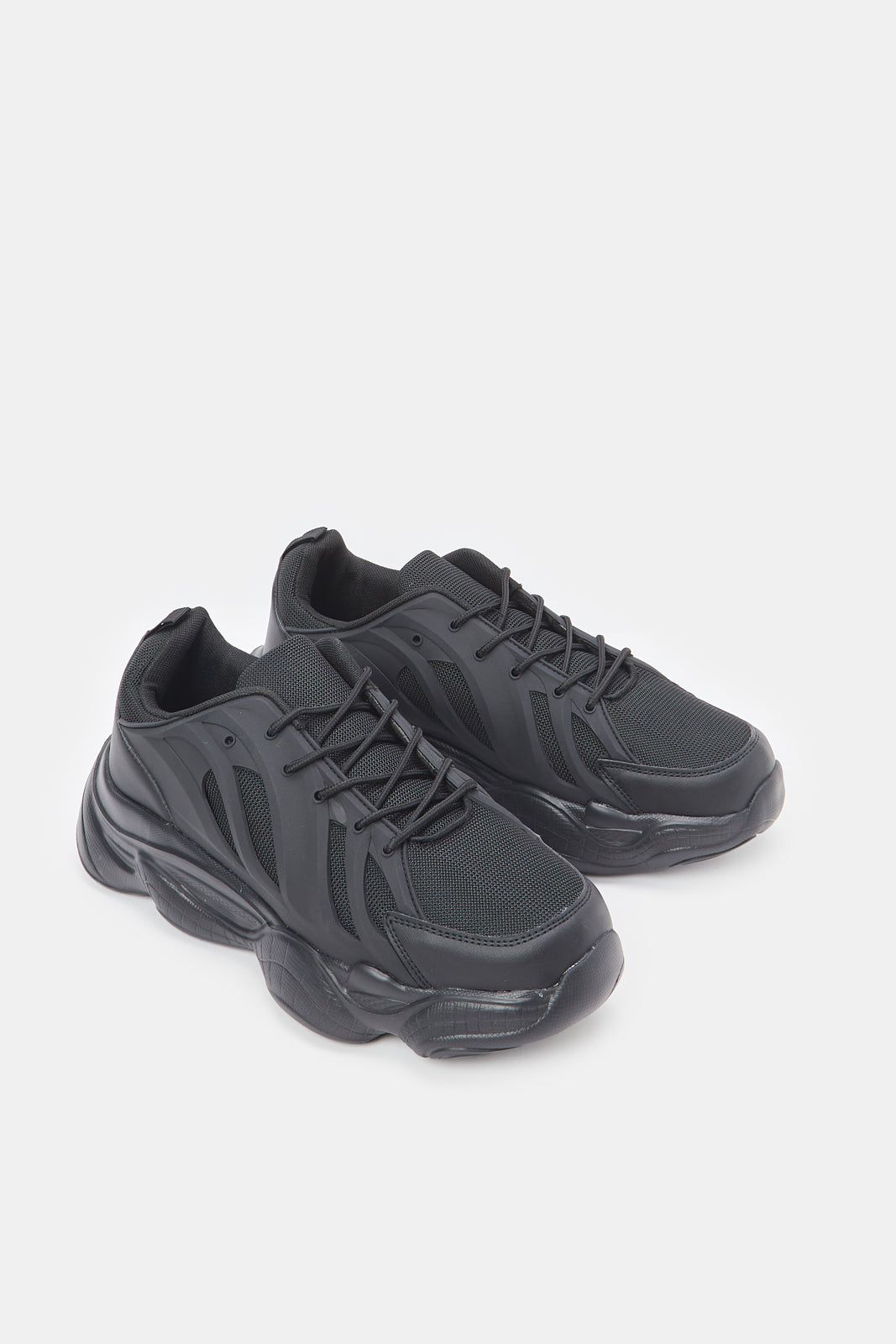Men Black Chunky Trainers sold by Redtag product image thumbnail 2
