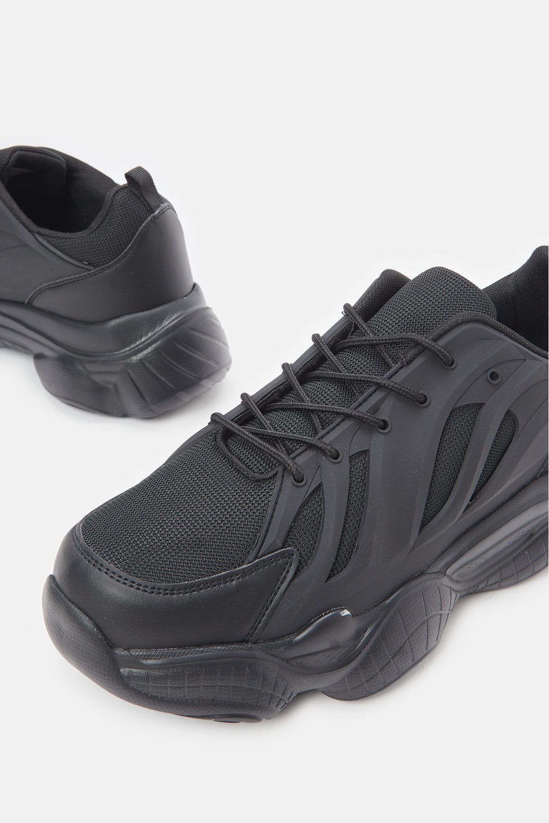Men Black Chunky Trainers sold by Redtag product image thumbnail 3
