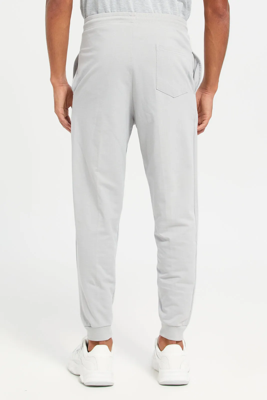 Men Grey Basic Track Pants sold by Redtag product image thumbnail 3