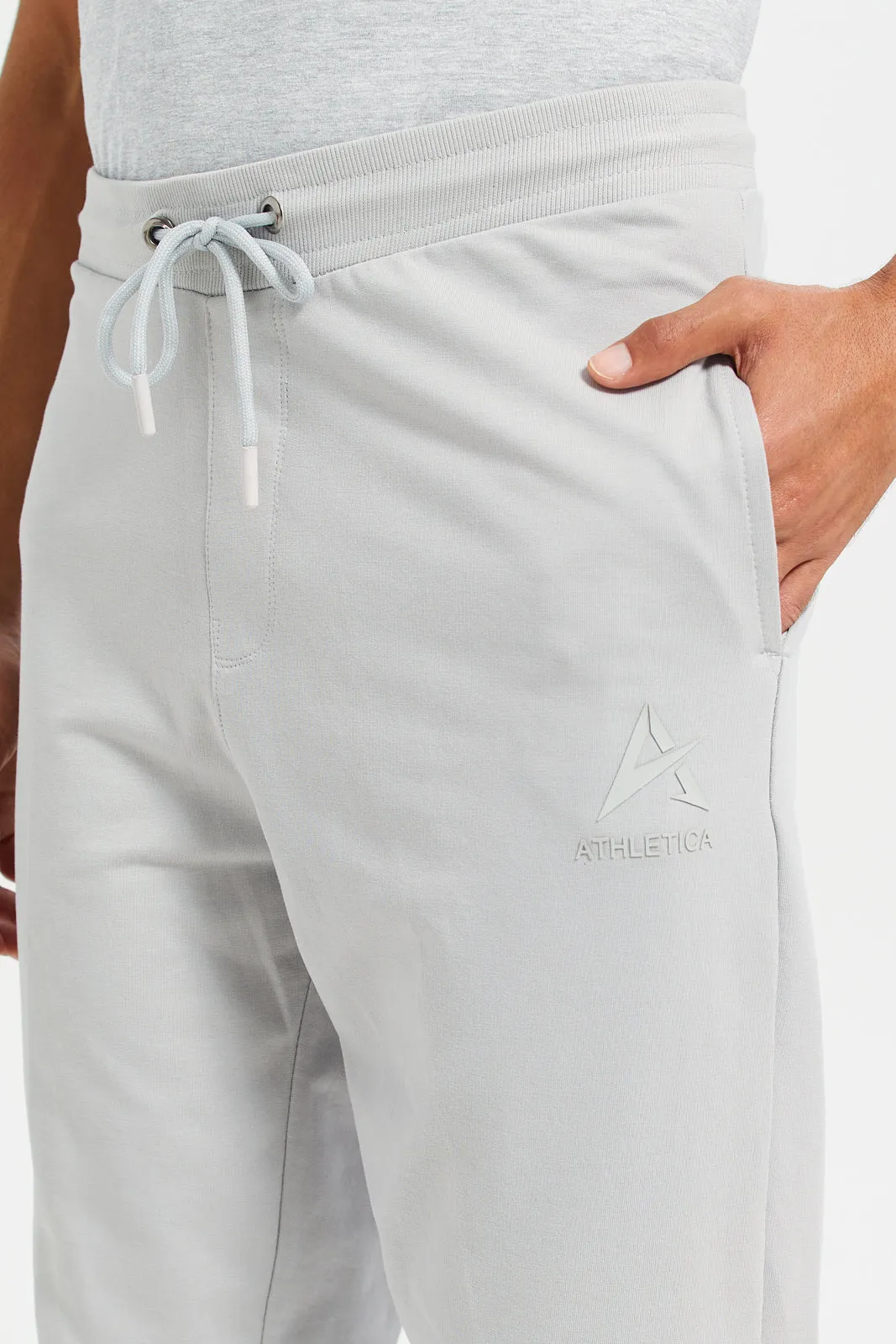 Men Grey Basic Track Pants sold by Redtag product image thumbnail 4