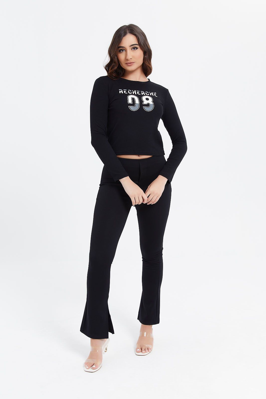 Women Black Printed T-Shirt sold by Redtag product image thumbnail 2