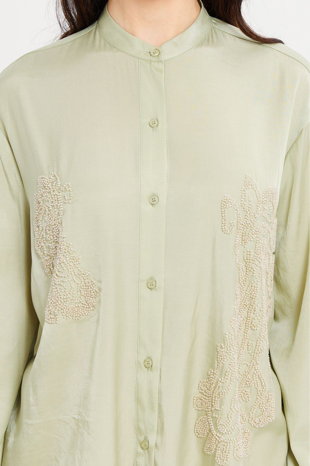 Women Green Embellished Blouse sold by Redtag product image thumbnail 4