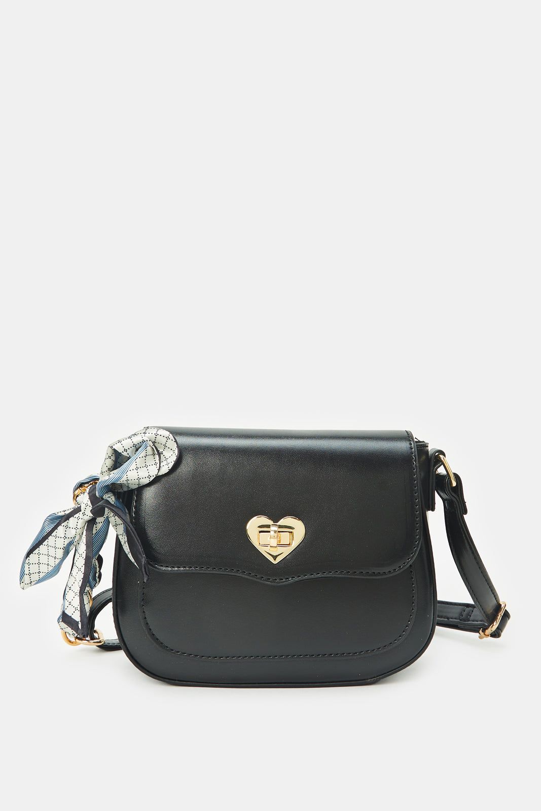 Women Black Embellished Cross Body Bag sold by Redtag