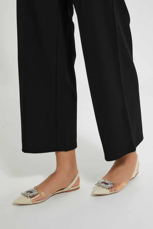 Beige Slingback With Embellishment sold by Redtag