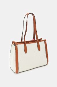 Women Beige Canvas Tote Bag sold by Redtag
